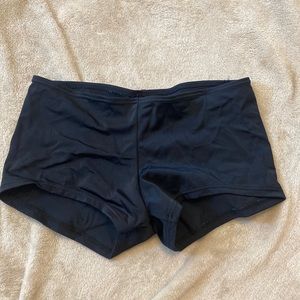 Black bikini shorts